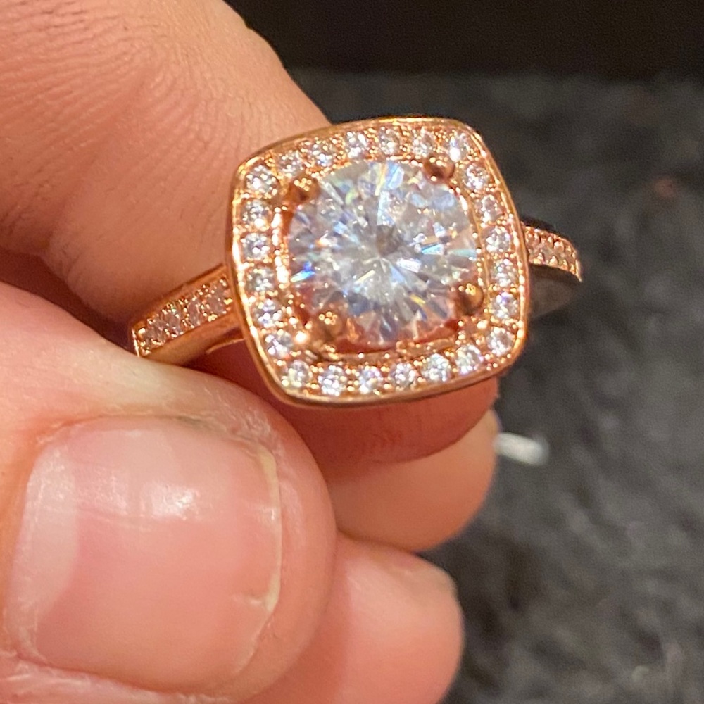 NEW Vintage style Cz engagement ring